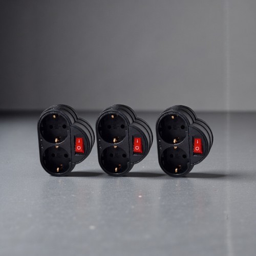 Doppelstecker schuko - x,