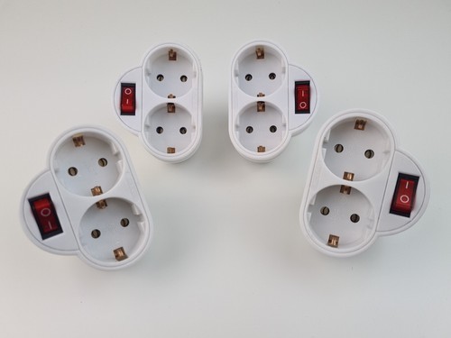 Schuko doppelstecker mit - x,