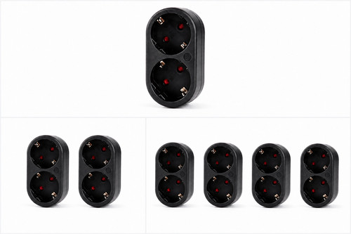 Doppelstecker fach - doppelstecker, 2-fach