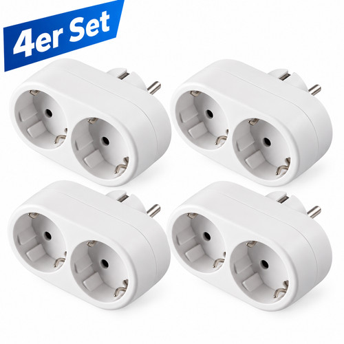 Doppelstecker - 4x,