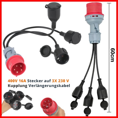 Cee adapter 400v stecker 16a - adapter,