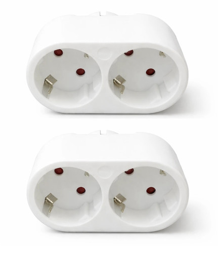Doppelstecker schuko fach - doppelstecker,
