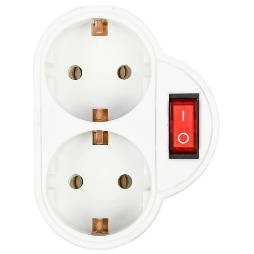 Doppelstecker schuko mit - doppelstecker,