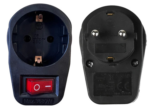 Steckeradapter mit schalter - mit,