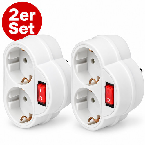 Stück schuko doppelstecker - 2,